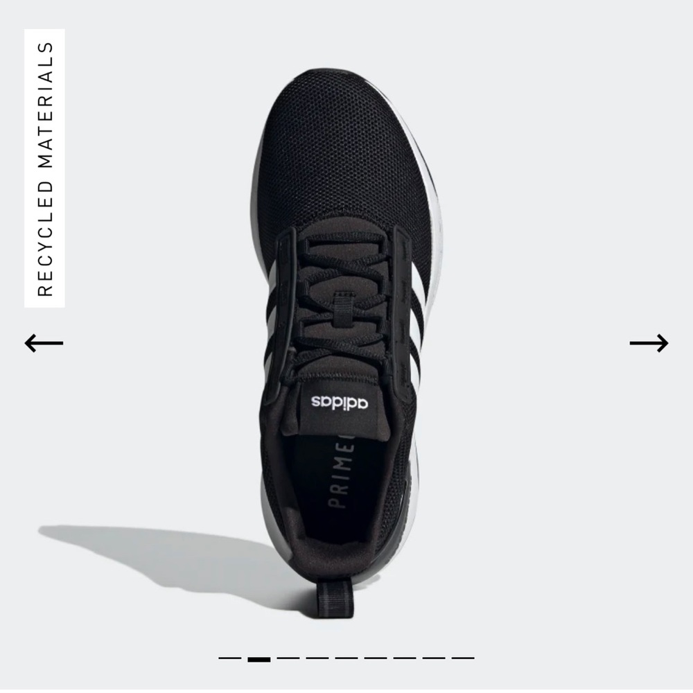 Brand new adidas, in box. Size 9.5. Black & white with cloud foam midsole.